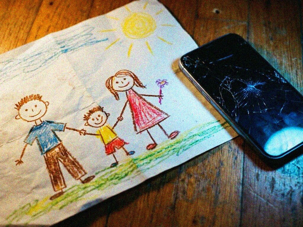 Family at home together